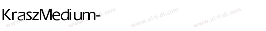 Krasz Medium字体转换
